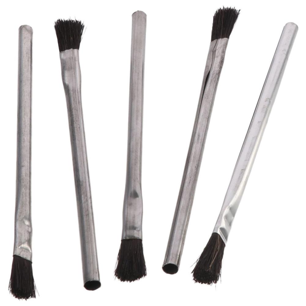 Horse Hair Bristles Epoxy Wood Glue Brush Tin Handle Acid Flux Brushes  Home, School, Shop