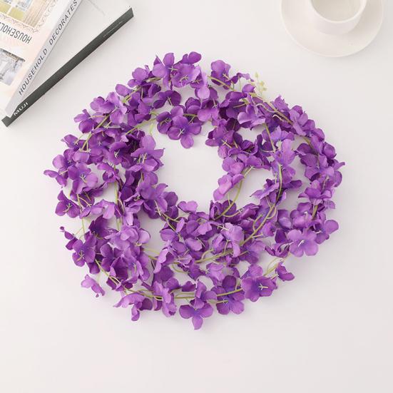 Имитация гортензии, лоза без полива, сделай сам, искусственный шелковый цветок, декоративный искусственный цветок гортензии, лоза, садовый декор для вечеринки