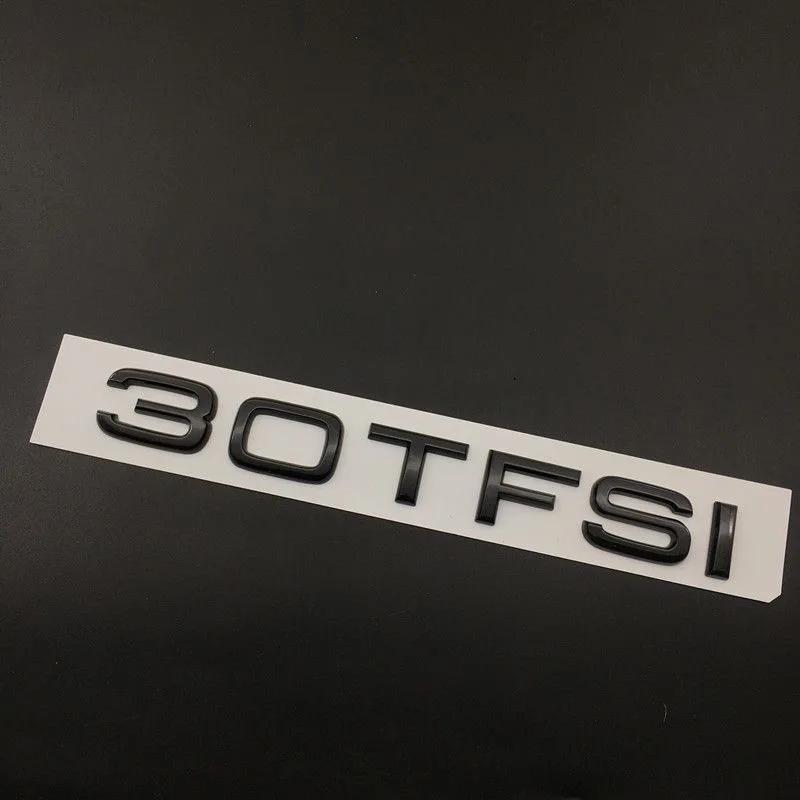 AUDI All A1 4 Ring logo ABS Black Car Hood Front Bonnet Grill Rear Trunk Emblem Badge Sticker A1 Mark 30TFSI Emblem
