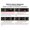 Car Tire Pressure Monitoring System Temperature Warning Fuel Save With 4 External Sensors Solar TPMS Car Tyre Pressure Monitor