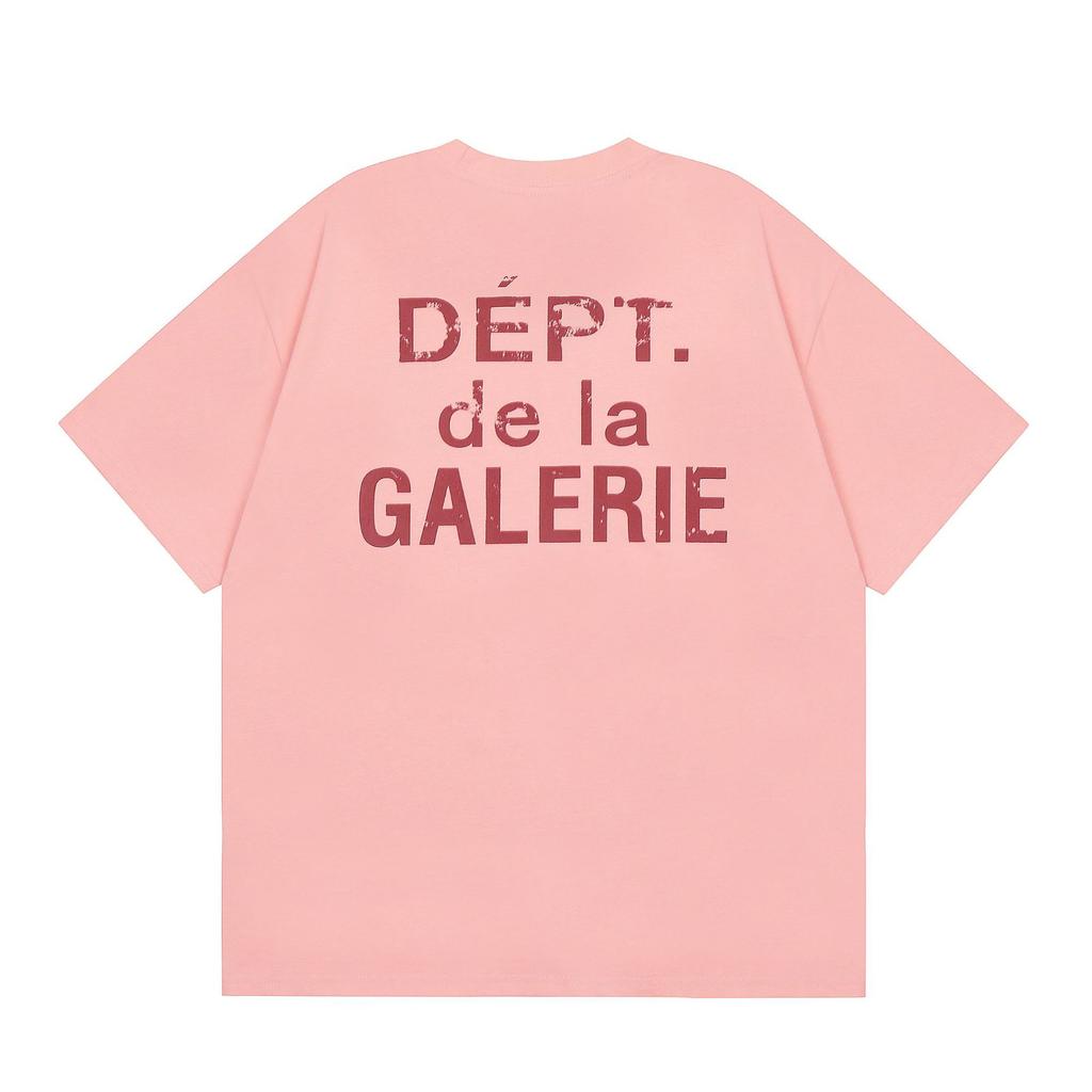 Cross-border European and American trendy brands Gallery dept logo printed short-sleeved T-shirt men's and women's American high street half-sleeves