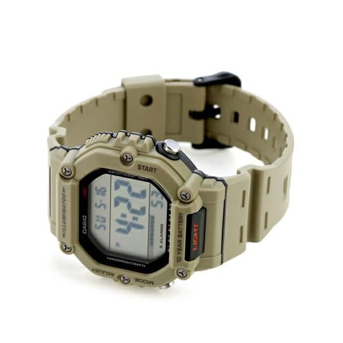 [Casio Дешевые Casio] AE-1600H-5AV Цифровые кварцевые мужские часы, бежевые