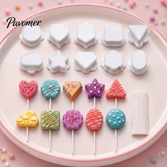 Формы для закусок нестандартной формы 10 шт., Набор форм для кейк-попсов, Формы в виде сердца/облака/звезды/квадрата/круга, Формование прессованием из ПЛА, Формы для выпечки в виде сердца, звезды, облака, Материалы для DIY