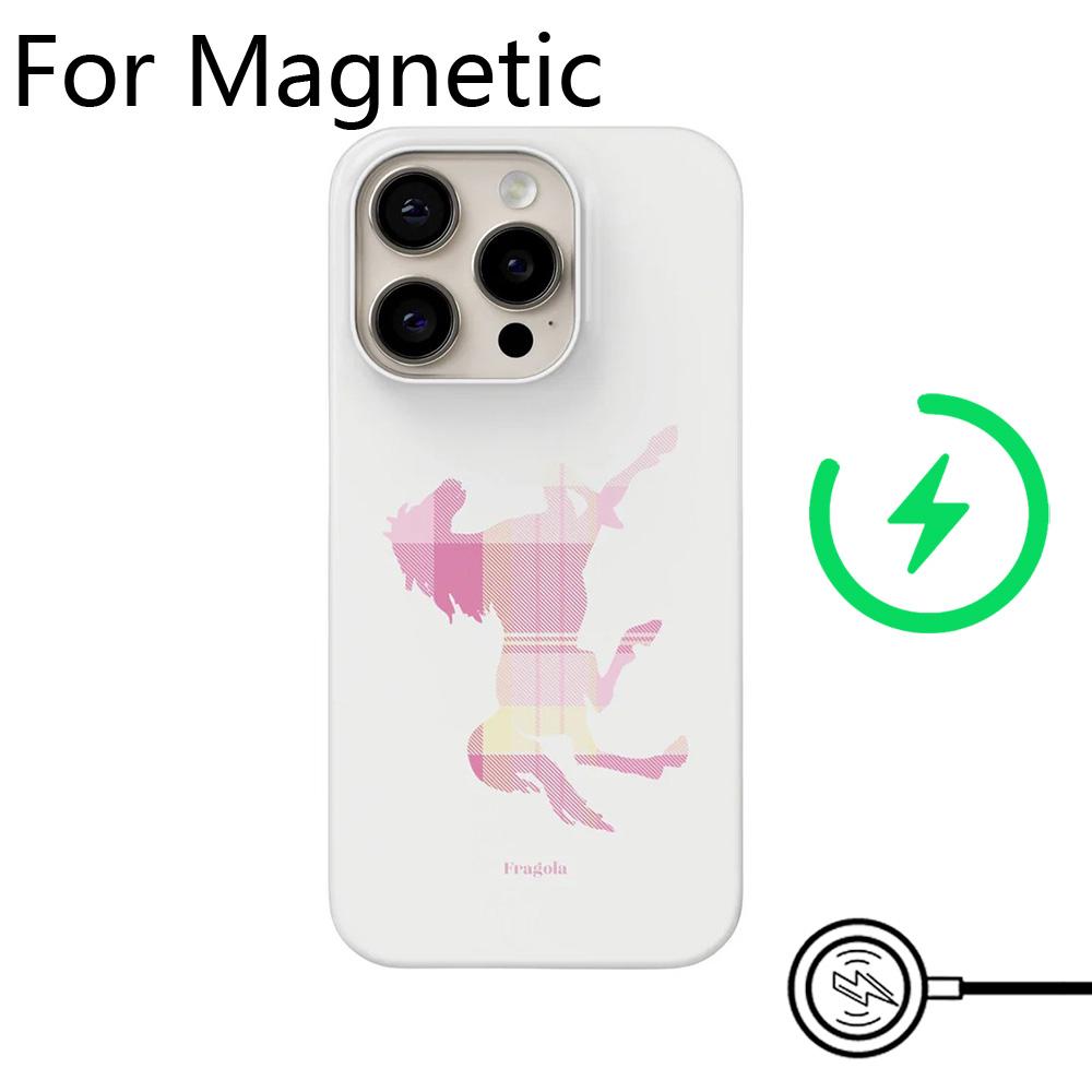Роскошный чехол Clmj BADDIE LUCKY YOU для iPhone 17 16 15 14 13 12 11 Pro Max Plus Air Магнитный Двухслойная Задняя Крышка