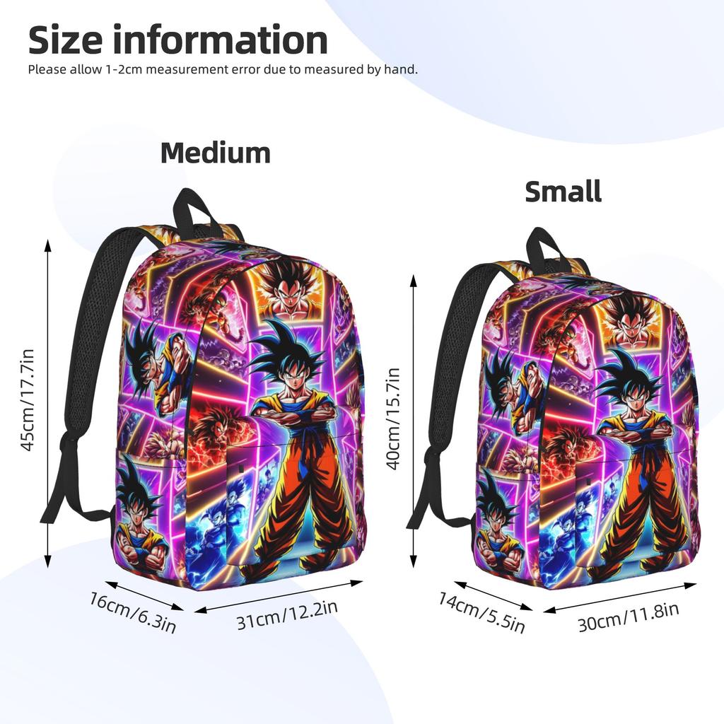 Модный Рюкзак Dragon Ball Goku Mochilas High Street Campus Большой Вместимости Rucksack