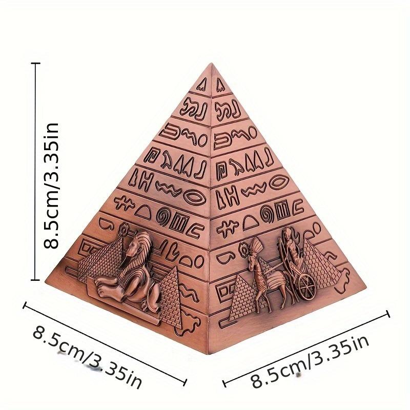 1шт египетские пирамиды статуэтка пирамида сплав железа статуя настольное украшение