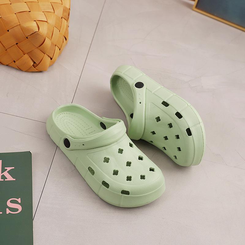 Женские летние пляжные шлепанцы из пены ЭВА: Универсальный двусторонний дизайн с отверстием для пальца