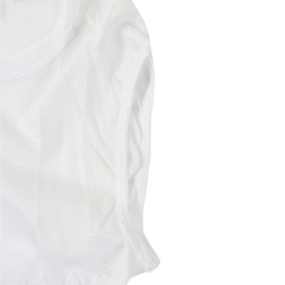 Бесшовное сетчатое нижнее белье без рукавов Kapelmuur PP100 kpuw011 Японский размер к японскому размеру Белый, L-XL (эквивалент L)