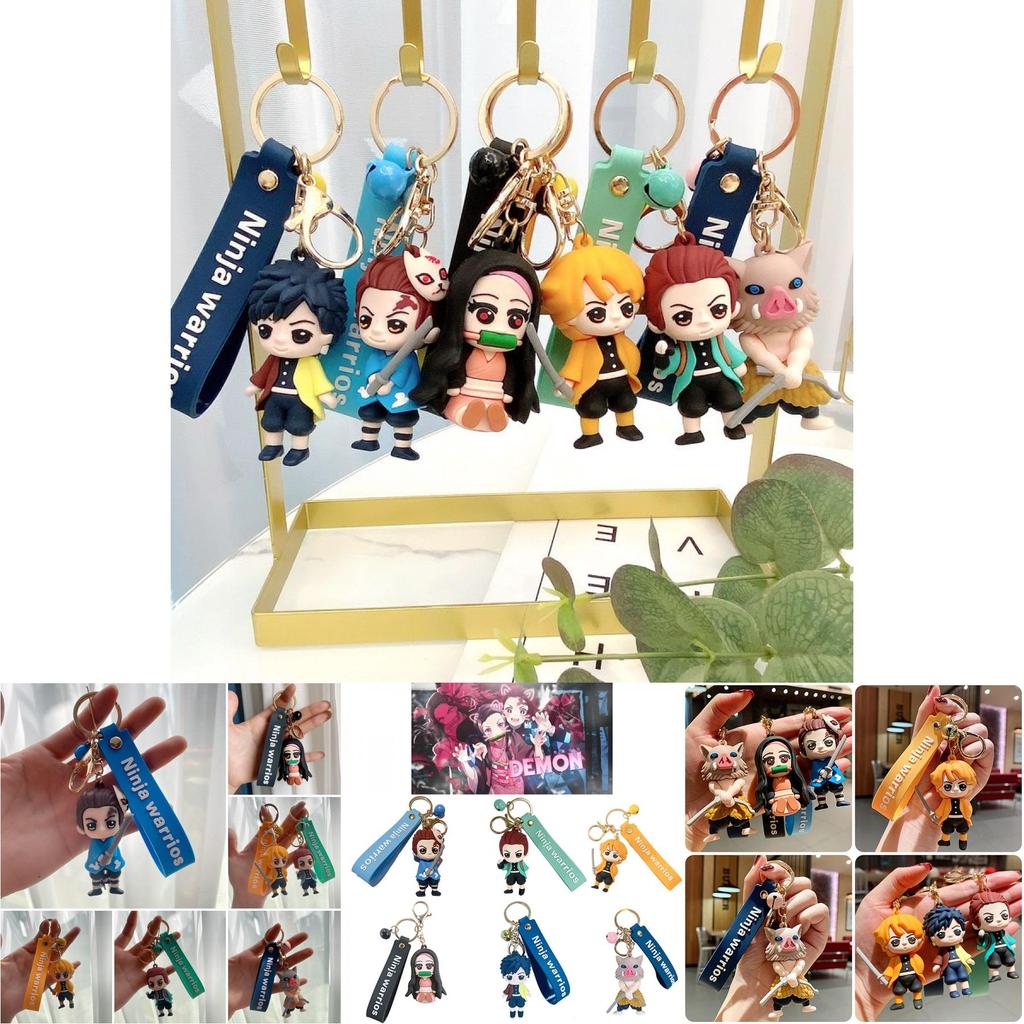 Anime Demon Slayer Keychain Featuring Cute Figures For Unique Style And Fun Accessories**
