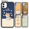 Мягкий чехол для телефона Krajews с забавным Шиба-ину для iPhone 14 5 SE 6s 7 8 plus XR XS 11 12 13 pro max Samsung Galaxy S21 S22ultra