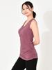 Roopa Yoga Smooth and Sleeveless Tank Top Red Japanese Top, Sweatshirt, Stretchy, (L), [Official Product]