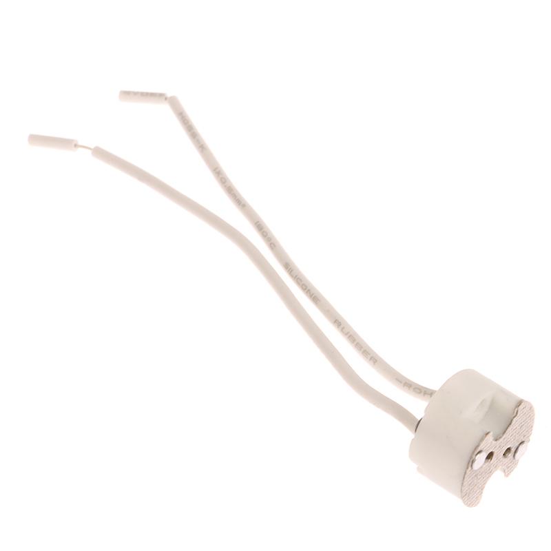 10 шт. MR16 G5.3 Разъем для цоколя лампы Кабель Патрон для лампы Керамический держатель Фитинг для лампы MR16 Фиксирующий держатель 10 см Силиконовый кабель