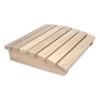 Wooden Sauna Headrest Sauna Backrest Hollow Smooth Wooden Back Bolster Anti-slip Professional Sauna Bathing Supplies Steam Room Accessories