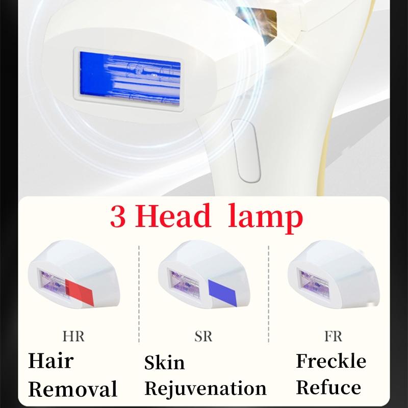 Многофункциональное устройство для лазерной эпиляции IPL 3 в 1, средство для удаления следов от прыщей, ледяное охлаждение, безболезненный эпилятор, омоложение кожи, унисекс, инструмент для удаления волос