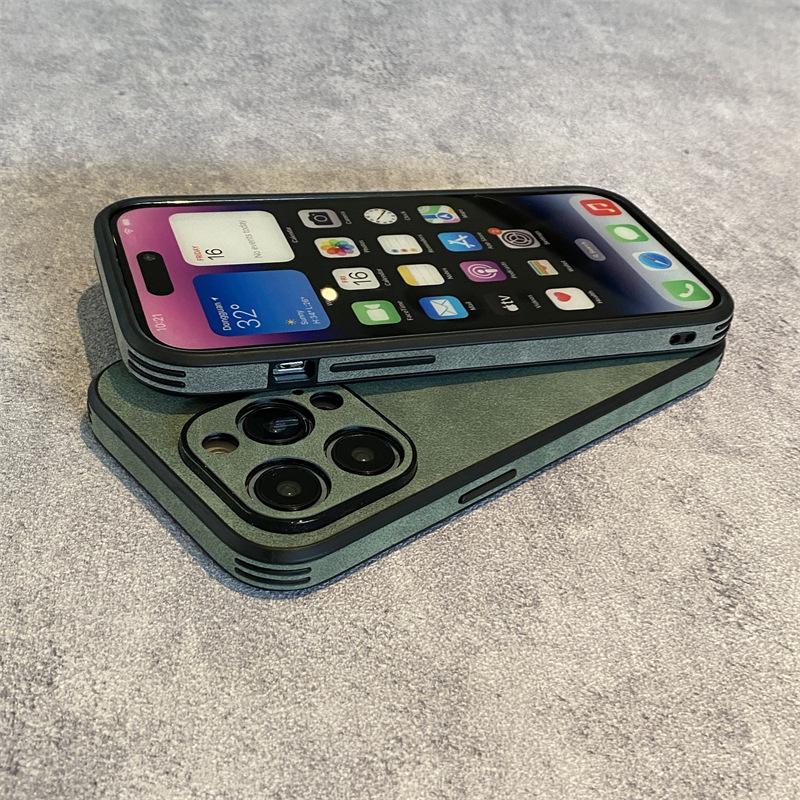 Текстура ретро-замши подходит для чехлов для телефонов Apple 14promax, IPhone13 Business 12 противоударных 11 защитных чехлов