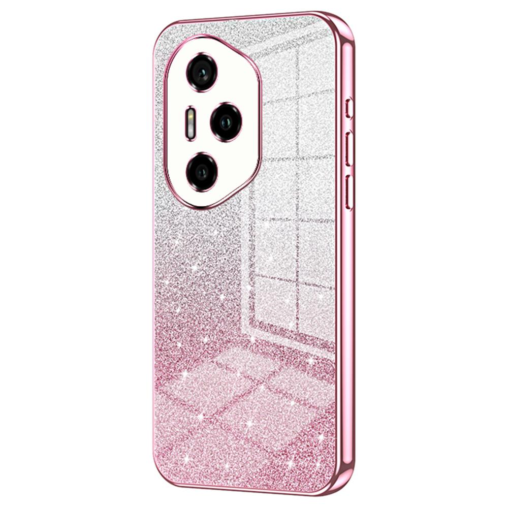 Чехол для Honor 300 Pro Электропокрытие Градиент Блестящий ТПУ Чехол для телефона