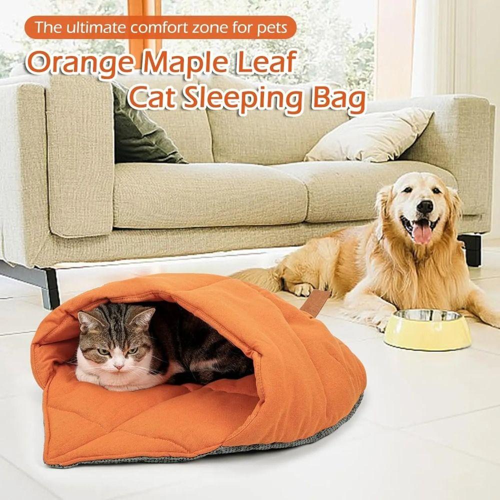 Durable Cat Sleeping Bag Soft Pet Cuddle Zone New Cat Bed Cave  Home Environment