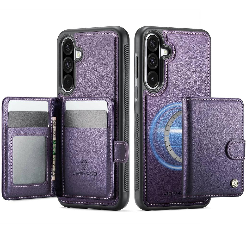 Чехол-кошелек для Samsung Galaxy A56 A55 A54 A53 A52 A36 A35 A26 A25 A24 A17 A16, Премиальный 2-в-1 Съемный Магнитный Держатель для Карт
