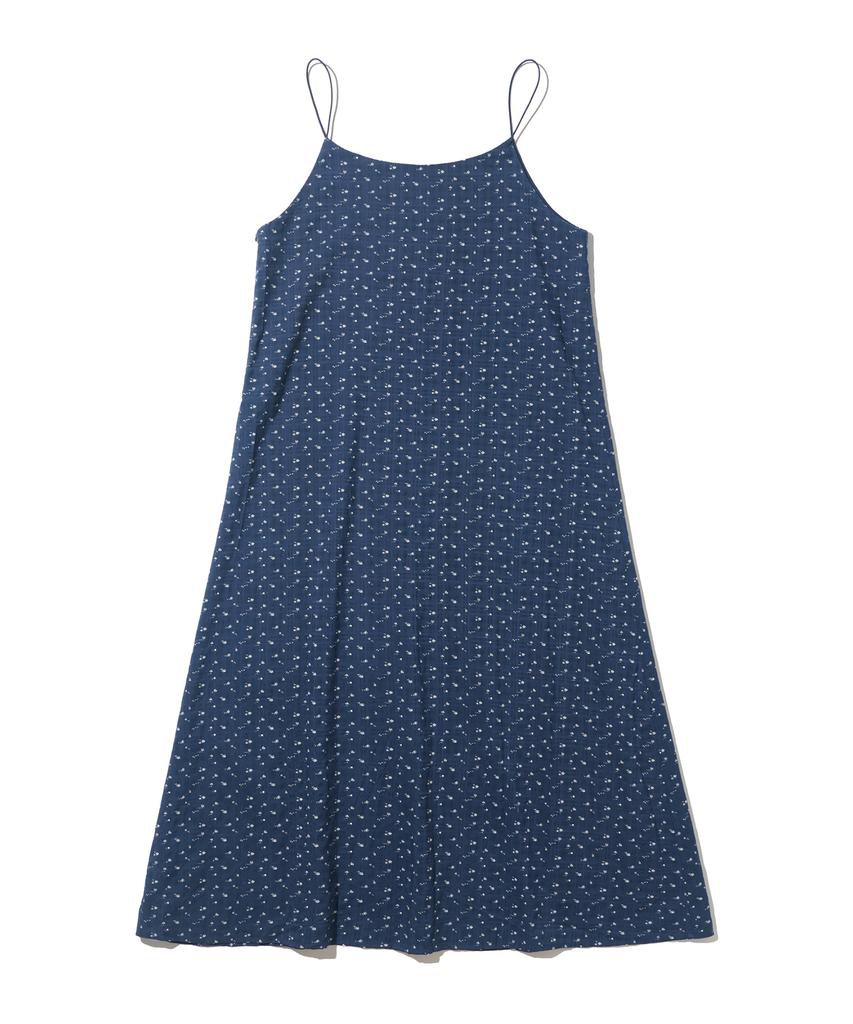 Cargo Bros For Woman Vintage Floral Sleeveless Dress (Navy)