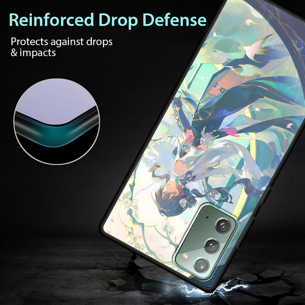 Чехол Ruan Mei Honkai Star Rail для Samsung Galaxy Note 10 Plus 20 Ultra 9 8 TPU Phone Cover Note 10 Lite Black Soft Shell Funda