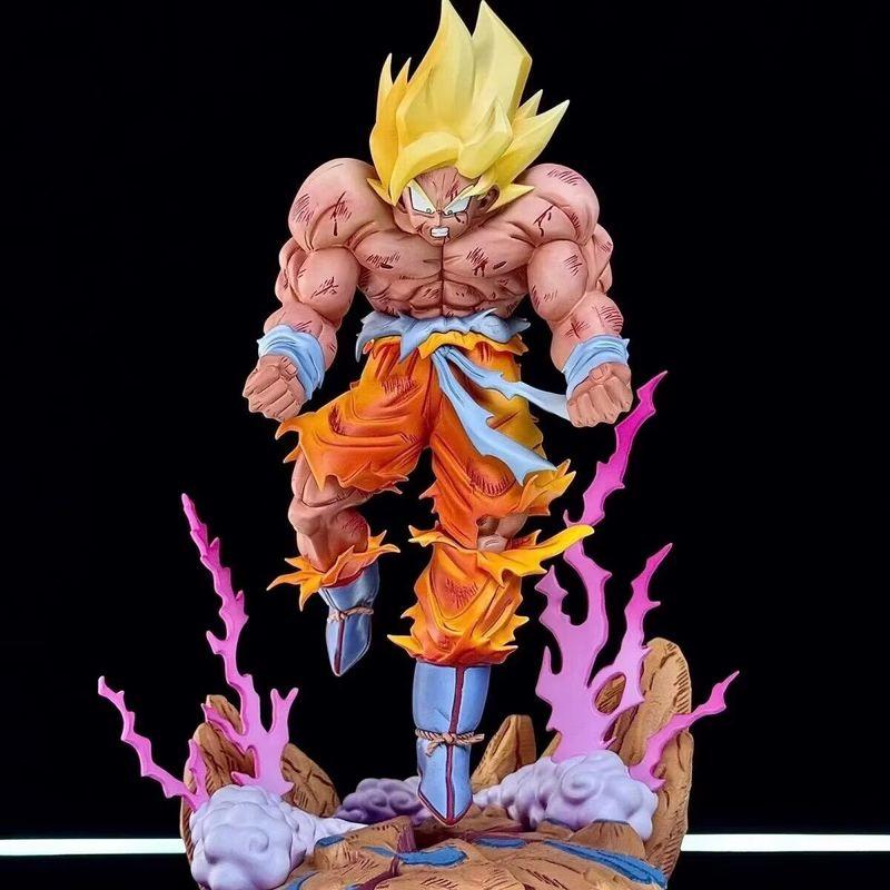 28см Аниме Фигурка Dragon Ball Фигурки Гоку Сын Гоку Фигурка Действия ПВХ Статуя Модель Кукла Коллекционная Декорация Игрушки Подарки