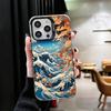 Японская волна Канагава Серфинг Мягкий чехол для телефона для iPhone 15 16 17 Pro Max 17Air 16E 14 Plus 13 12 Mini Ударопрочный задний чехол