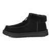 UGG Теплые короткие зимние сапоги с круглым носком на молнии женские черные 1143955-BLK