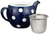 Saikaitoki Hasami Ware [Эссенция] Чайник в горошек Негатив-Позитив, Негатив (синий), 40512