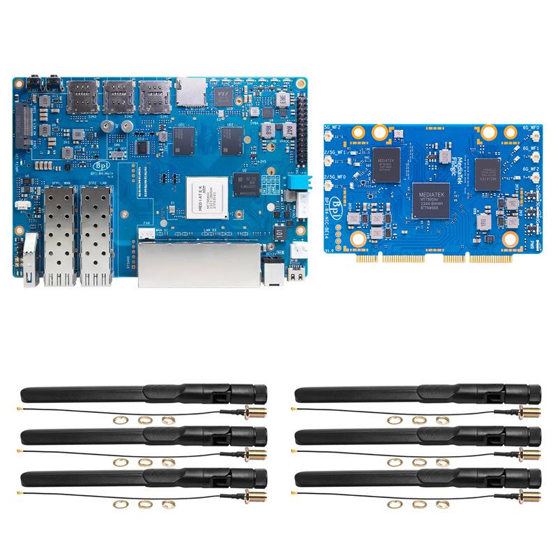 Banana Pi R4 Router Board: MediaTek MT7988 Quad-Core, 4GB RAM