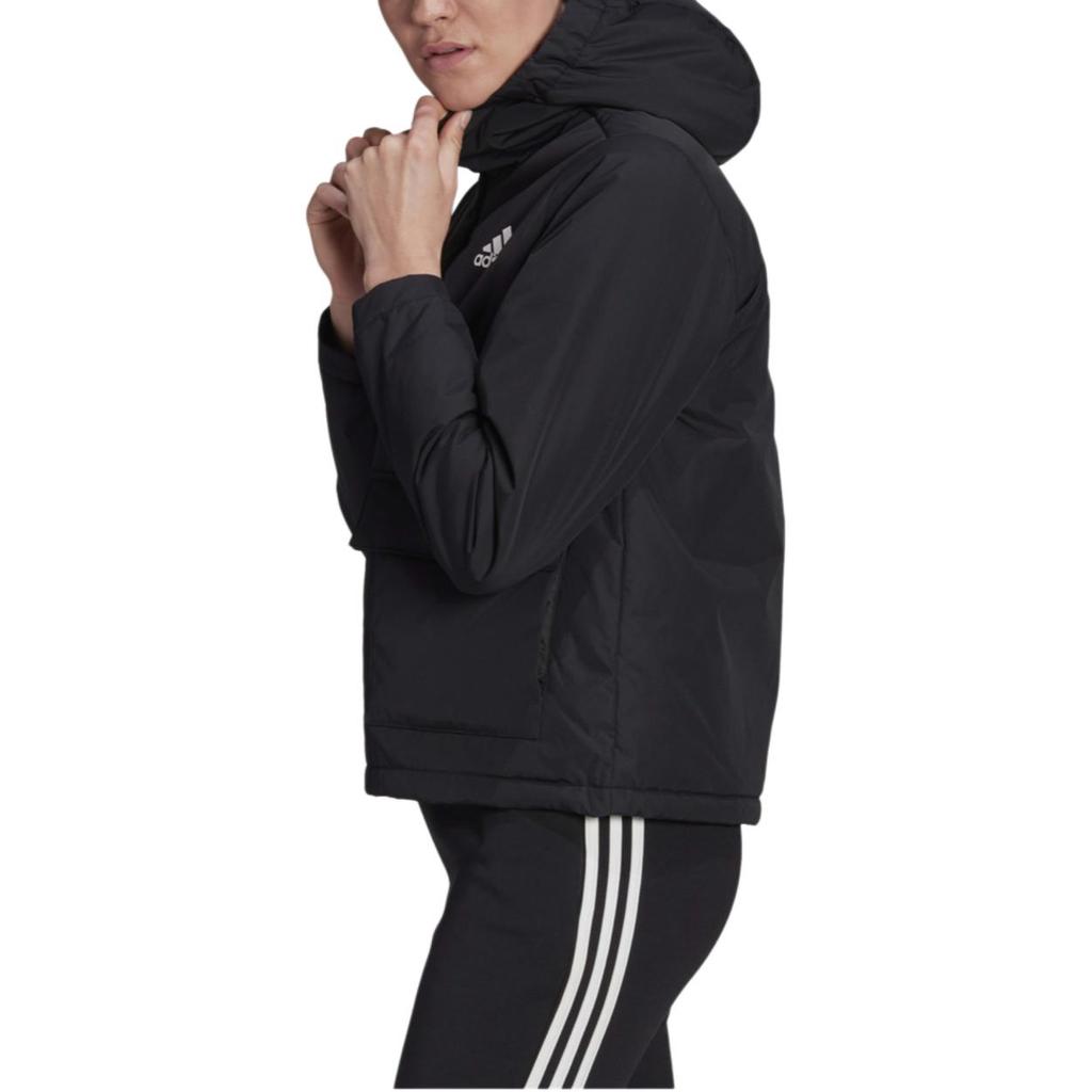 adidas Хлопковая толстовка с капюшоном для женщин, черные H65753