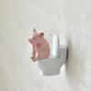 PVC Pig Desktop Ornaments Cartoon Toilet Pig Decoration Cute Toilet Frog Ornaments  Bathroom Decor
