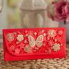 6pcs Creative Laser Engraving Chinese Red Envelopes Hollow Embossed Lucky Money Bag Three-dimensional Rectangular Red Packet