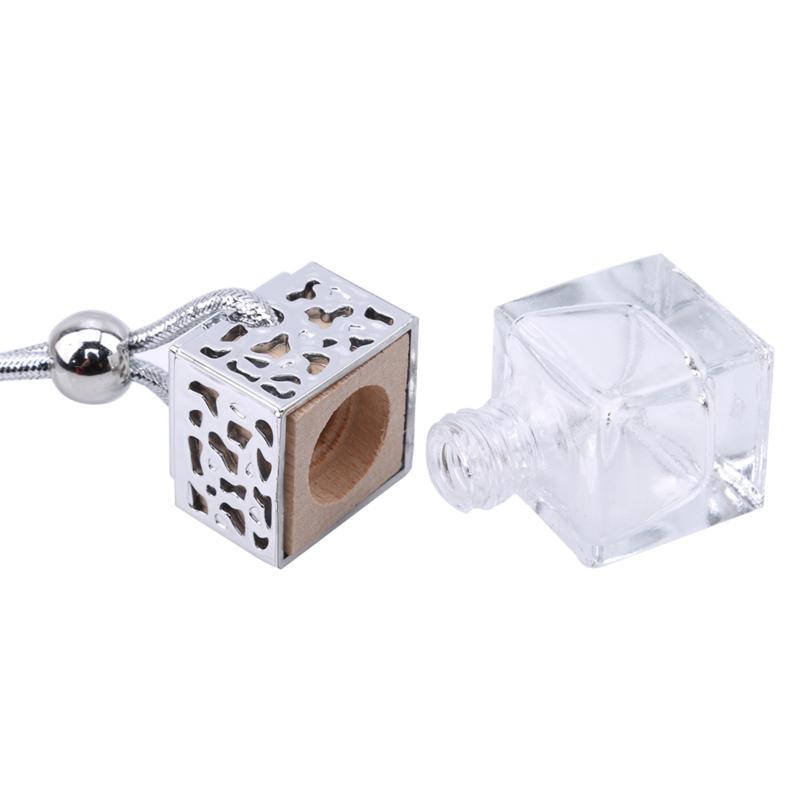 Air Freshener Ornament Perfume Bottle Pendant Essential Oils Auto Car Perfume Bottle Hanging Glass Bottle Car-styling