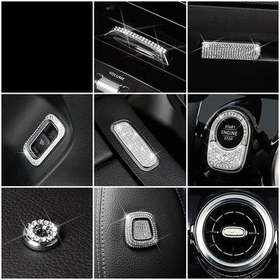 Для Mercedes Benz B Class W247 B180 B200 B220 B250 Внутреннее украшение центральной консоли Ремонт Кристалл Бриллиантовое кольцо Отделка