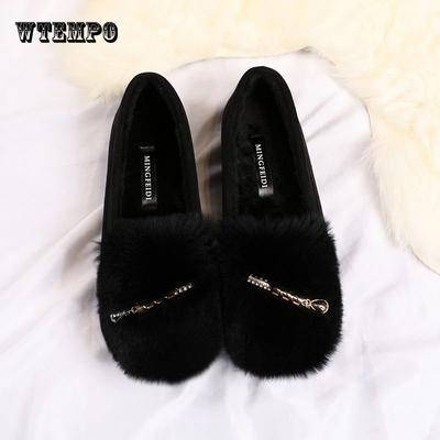 Женская шерстяная обувь осенью и зимой. Плюшевая женская обувь. Туфли на плоской подошве. Детская обувь для беременных. Плюшевая обувь из плотного хлопка.