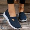 Women's Shoes Mesh Light Breathable Slip On Casual Shoes Solid Color Versatile Low Help Flat Shoes Zapatos De Mujer Sneakers