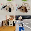 Adorable Cute Dog Plush Crossbody Bag For Kids Stylish Fall Fashionable Purse