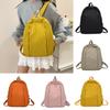 Solid Fashion Color Large Capacity Backpack Surface Inner Pocket Travel School