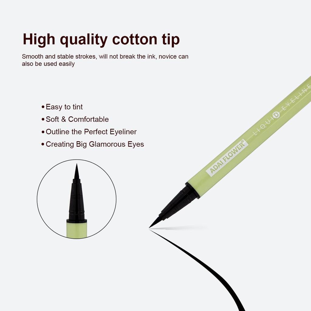 Водостойкая подводка для глаз. Не размазывается, не оставляет следов, долговечный цвет. Купите 2, получите 1 бесплатно. Светло-зеленый