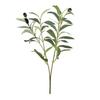 6-Prong High-Simulation Olive Leaf Branch for Home Decor - DIY Potted Plant Ornament for Living Room