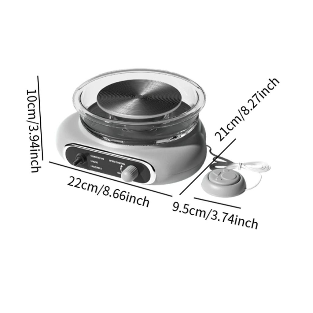 Mini Pottery Wheel Kit Compact Electric Clay for Beginners Kids Adults Gray