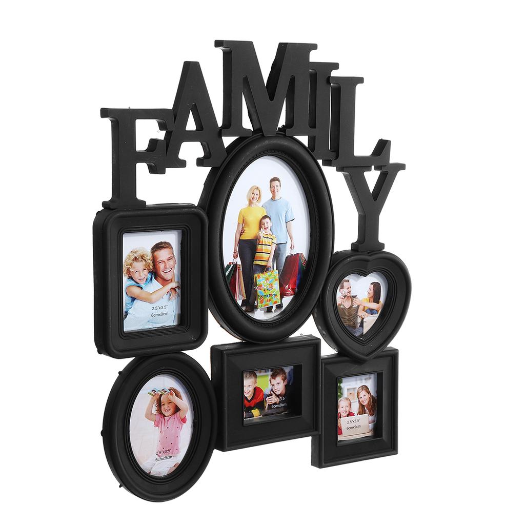 Modern Vintage Family Photo Frame Wall Hanging Picture Holder Photo Wall Photos Frames Sticker for Home Living Room Decoration