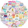 50Pcs Motivational Stickers for Adults Women Teens,Vinyl Waterproof Positive Inspiring Sticker for Laptop Words Phone Case