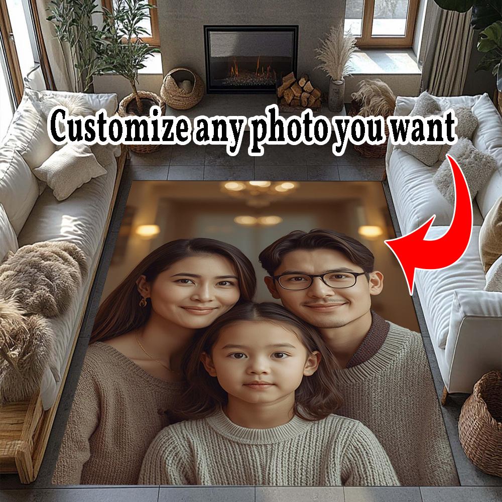 Customize Photos Customize Your photo Area Rug Perfect for Study room Dormitory Outdoor Entryway Anti-slip Rug Office home decor