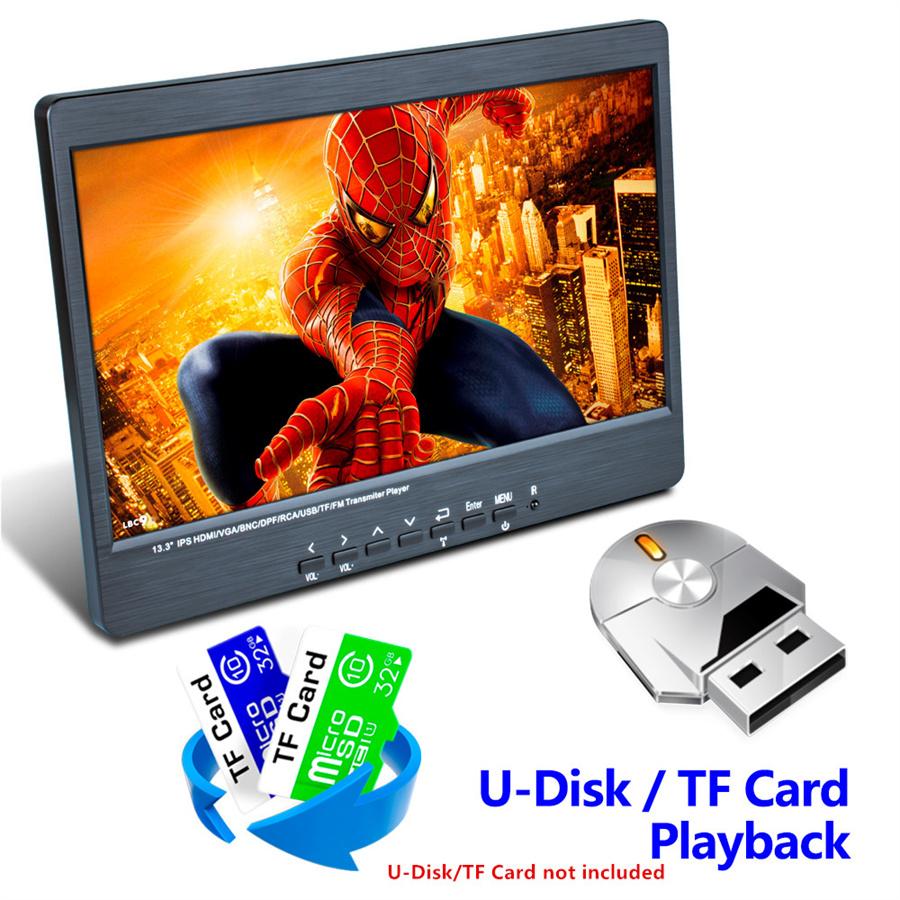 13.3INCH IPS LCD DISPLAY CAR Headrest MP5 Player 1920*1080 HD Screen Videl Input