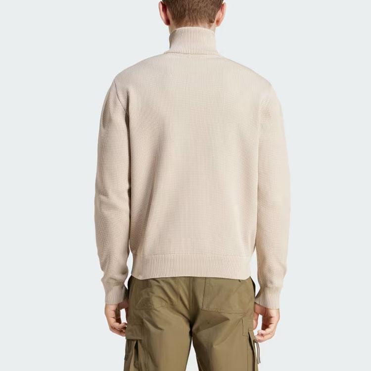 Adidas Originals X Spezial Lawton Track Top Solid Color Logo Knit Long Sleeve Jacket Men jackets Light-Hakki IN6757