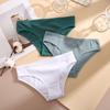 Хлопковые трусики в рубчик, женские трусы, простые однотонные трусики-бикини с низкой талией, спортивное нижнее белье для девочек, большие размеры M-XL