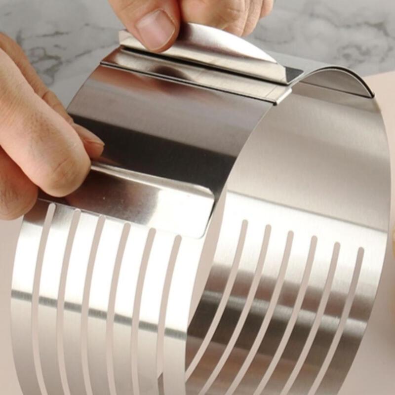 MDNG Регулируемый выравниватель для торта и набор колец для выпечки из нержавеющей стали