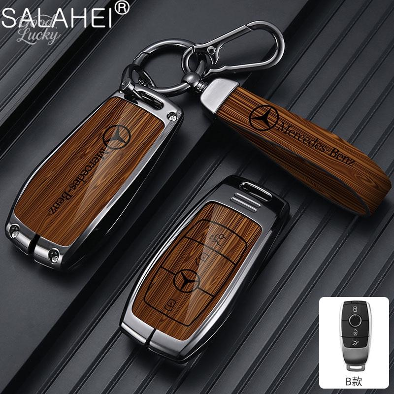 YDC4   Alloy Car LOGO Remote Key Cover Case be suitable For Mercedes Benz C S Class W206 W223 S350 C200 C260 C300 S350 S400 S450 S500 