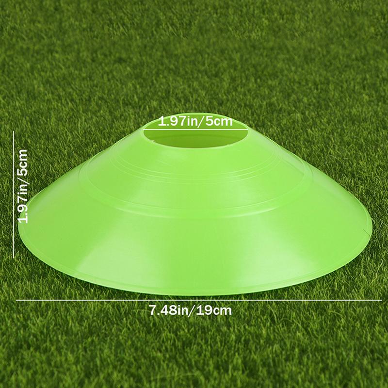 10Pcs/Set Soccer Discs Bucket Marker Training Sign Flat Cones Marker Discs
